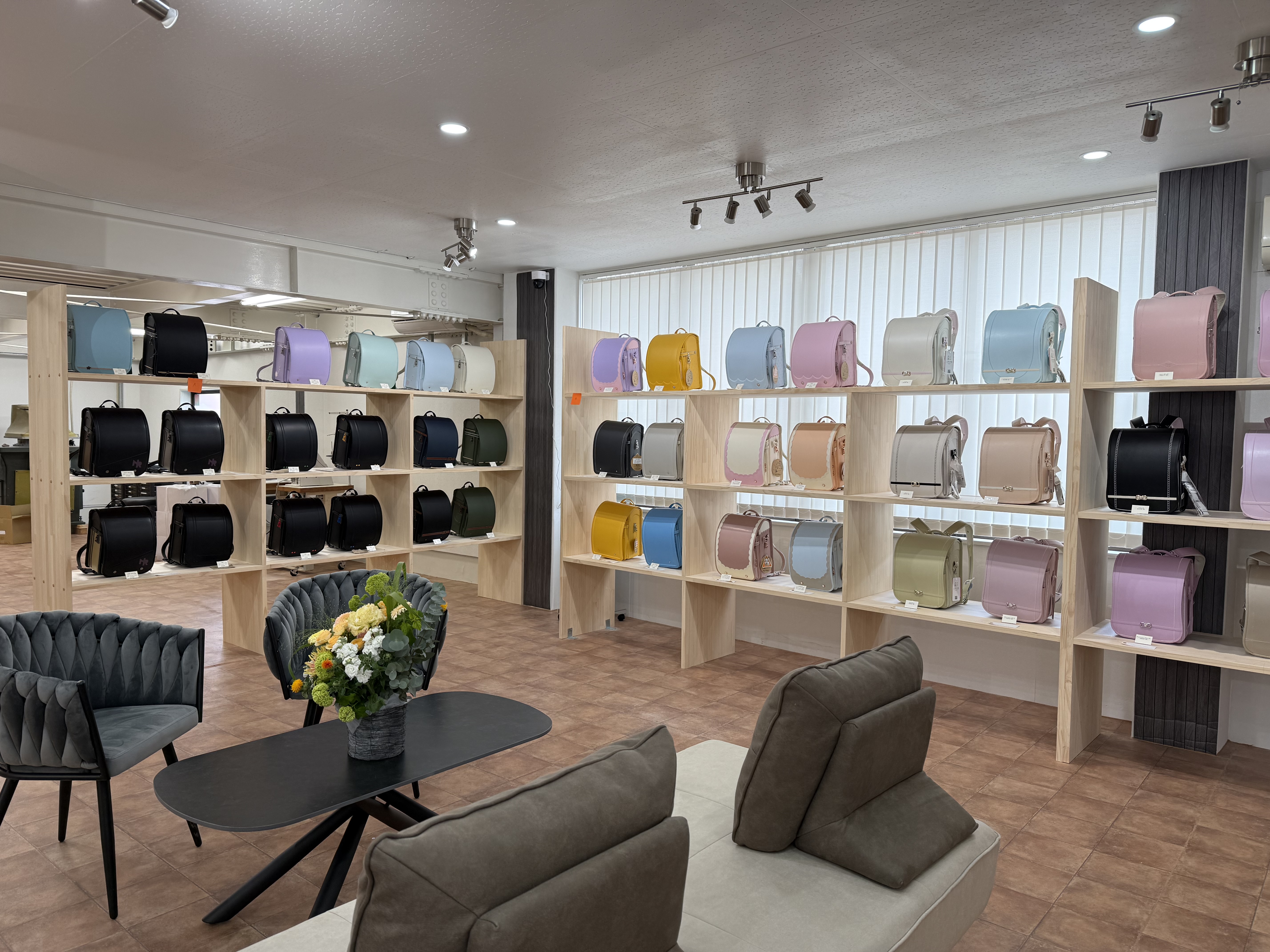ランドセル店内・360個展示